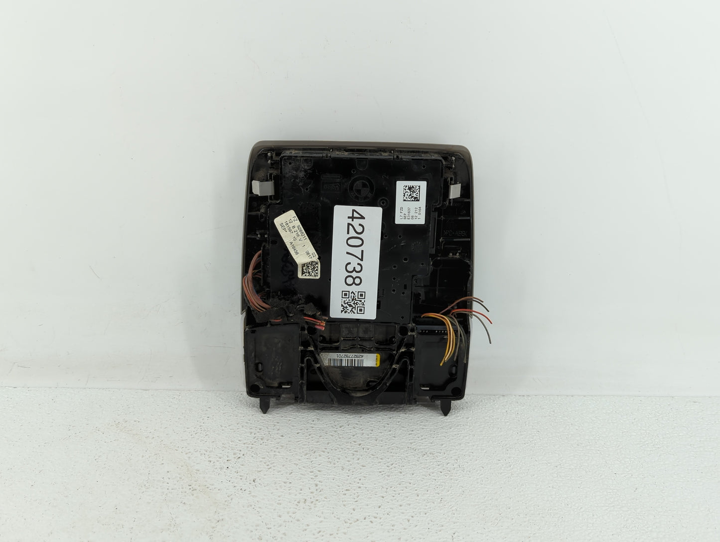 2013 Bmw 328i Overhead Roof Console Grey - Oemusedautoparts1.com
