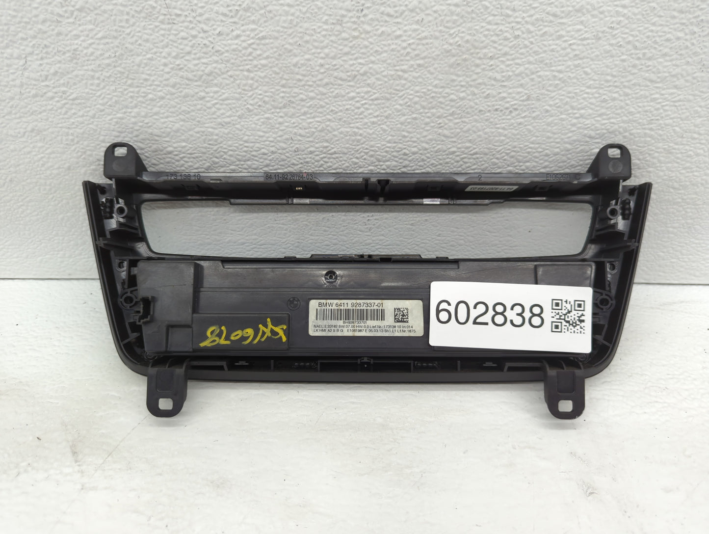 2012-2014 Bmw 328i Climate Control Module Temperature AC/Heater Replacement P/N:6411 9287337 01 Fits Fits 2012 2013 2014 OEM