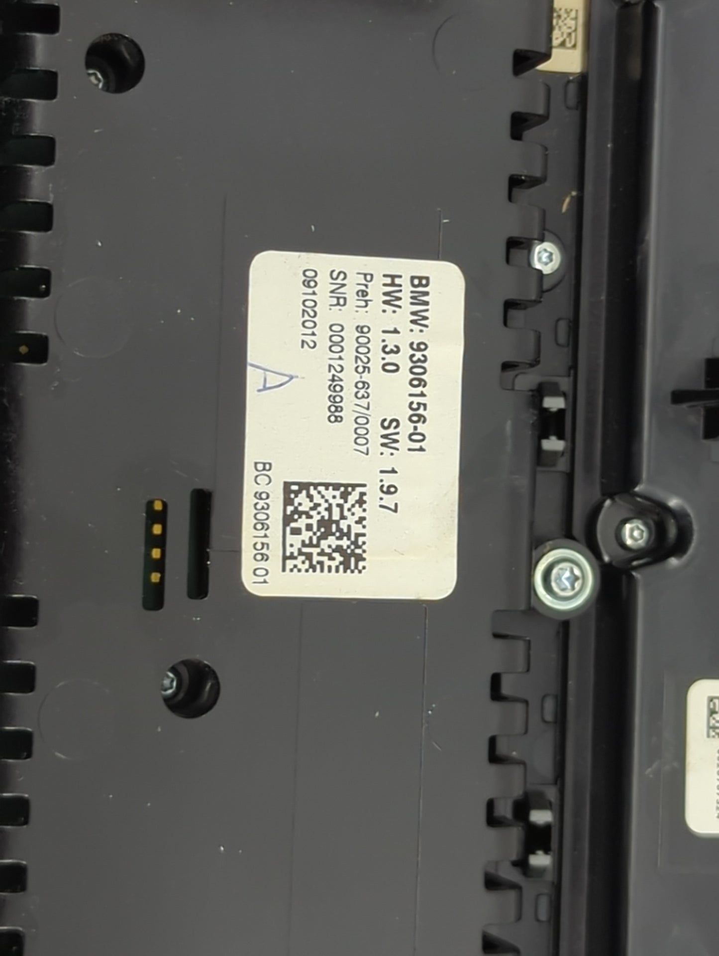 2011-2016 Bmw 528 Climate Control Module Temperature AC/Heater Replacement P/N:9306156-01 90025-637/0007 Fits OEM Used Auto