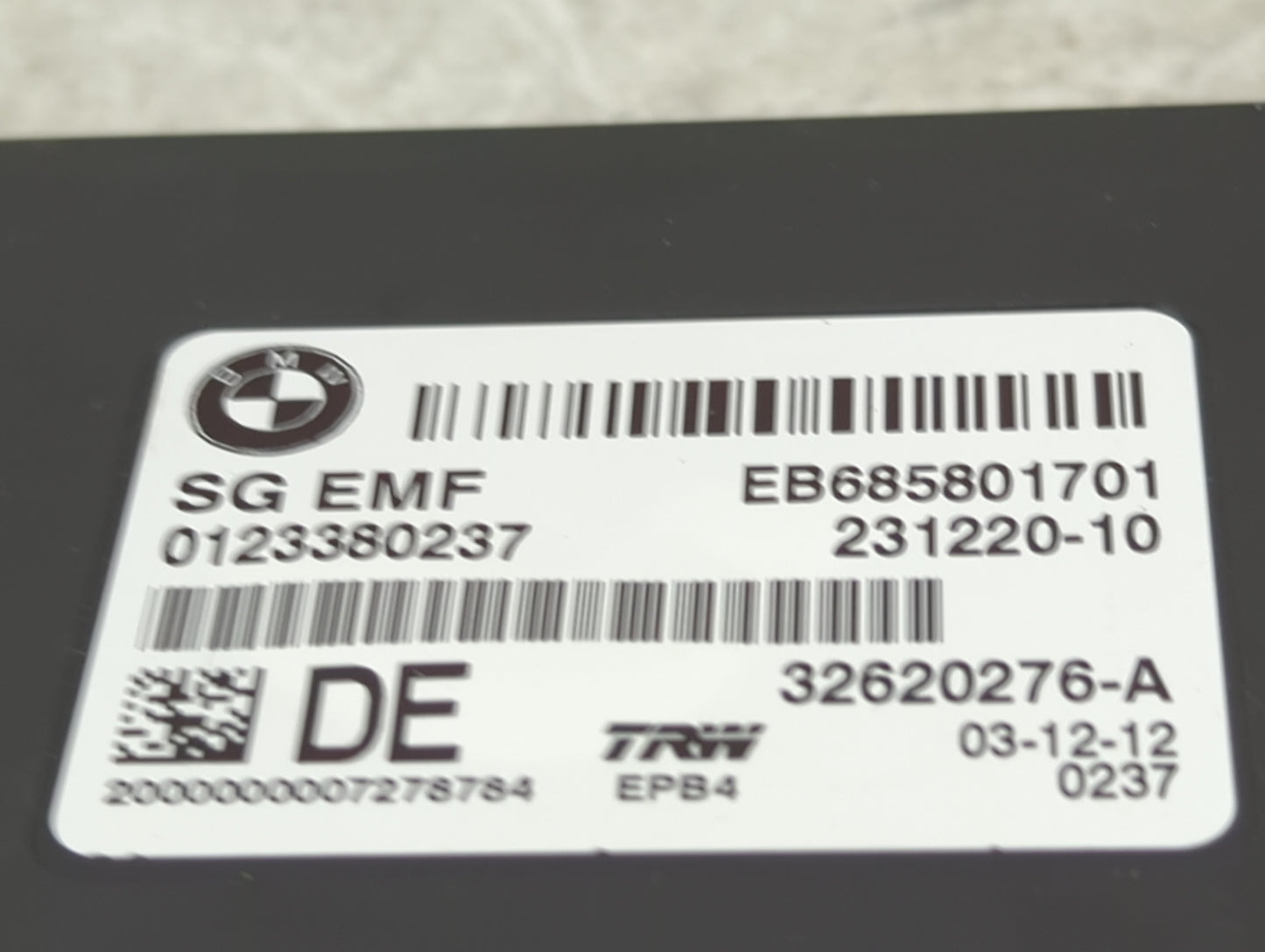 2011-2016 Bmw 528i Parking Brake Control Module - Oemusedautoparts1.com