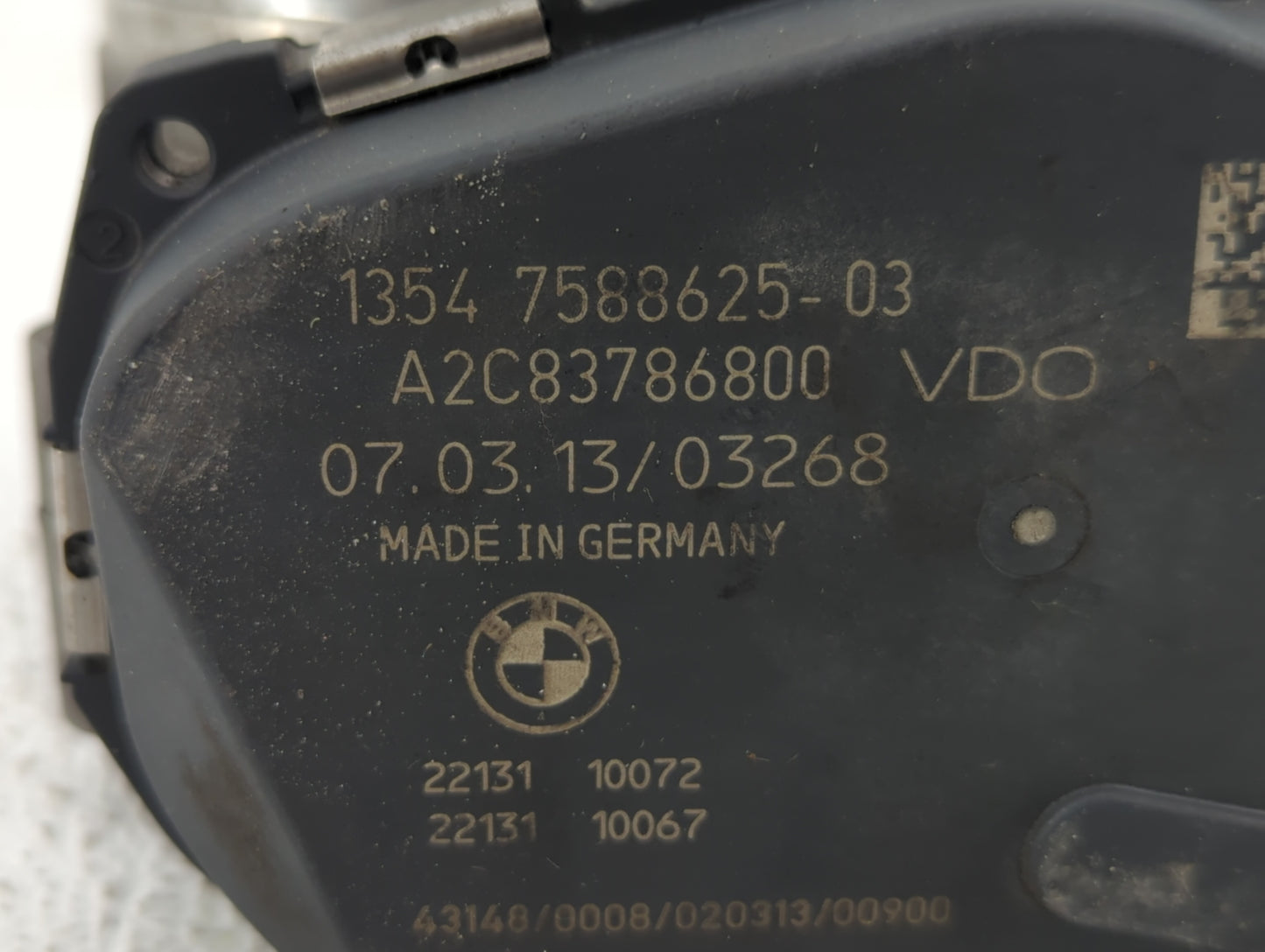 2012-2016 Bmw 528i Throttle Body P/N:1354 7588625-03 Fits Fits 2012 2013 2014 2015 2016 2017 2018 OEM Used Auto Parts - Oemu