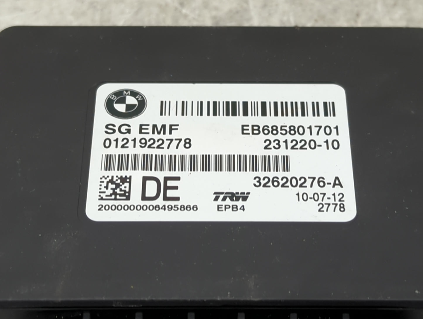 2011-2016 Bmw 535i Parking Brake Control Module 1452133 - Oemusedautoparts1.com