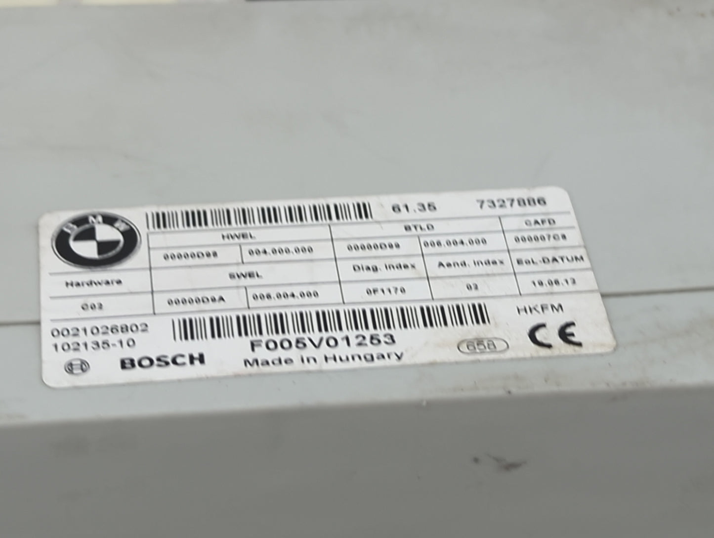 2011-2016 Bmw 535i Tailgate Control Module - Oemusedautoparts1.com