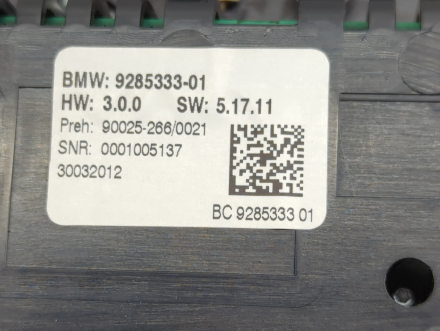 2011-2016 Bmw 535i Climate Control Module Temperature AC/Heater Replacement P/N:9317673-01 Fits Fits 2011 2012 2013 2014 201