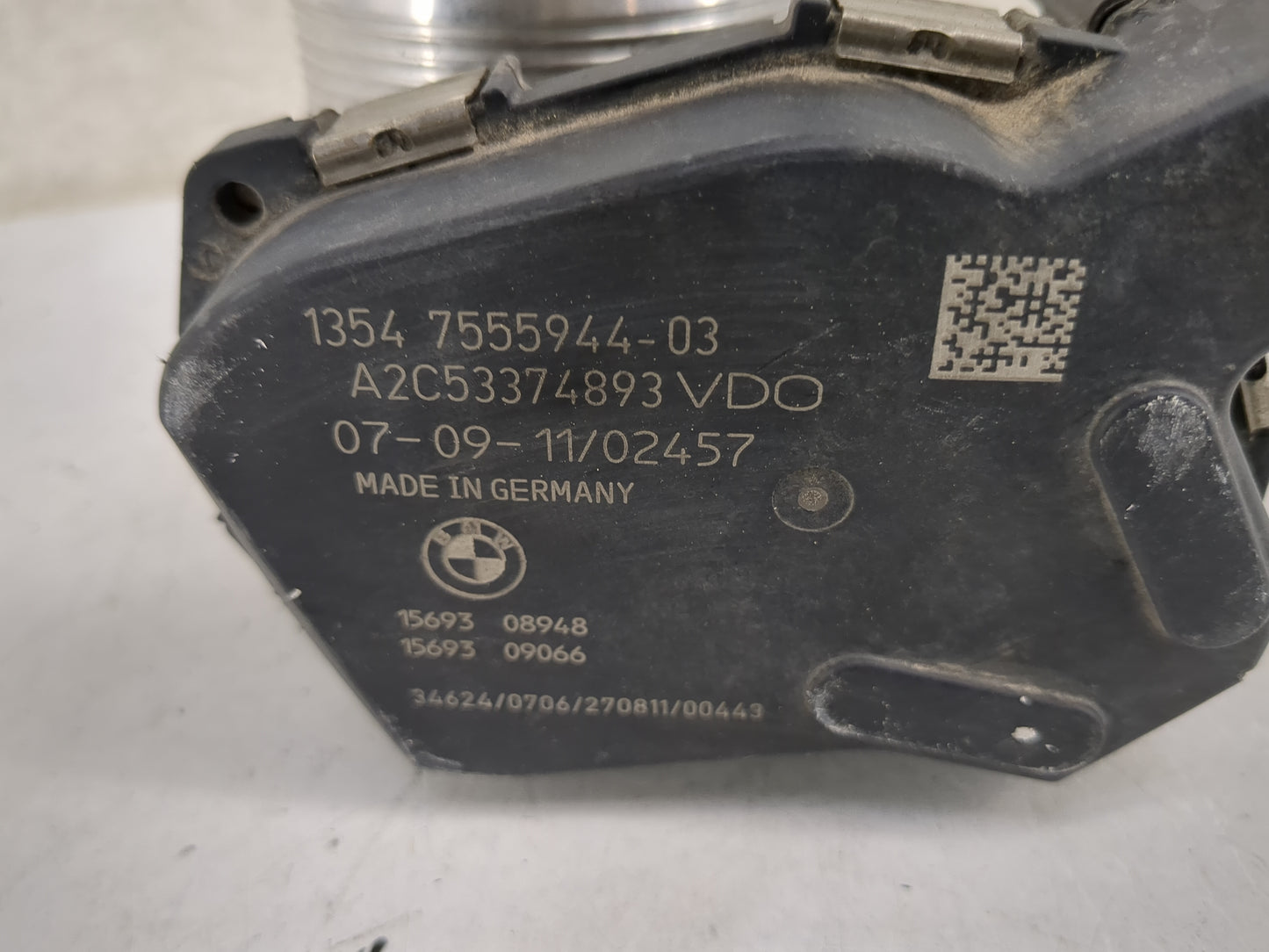 2010-2016 Bmw 550i Throttle Body P/N:13547555944-03 A2C53374893 Fits OEM Used Auto Parts - Oemusedautoparts1.com