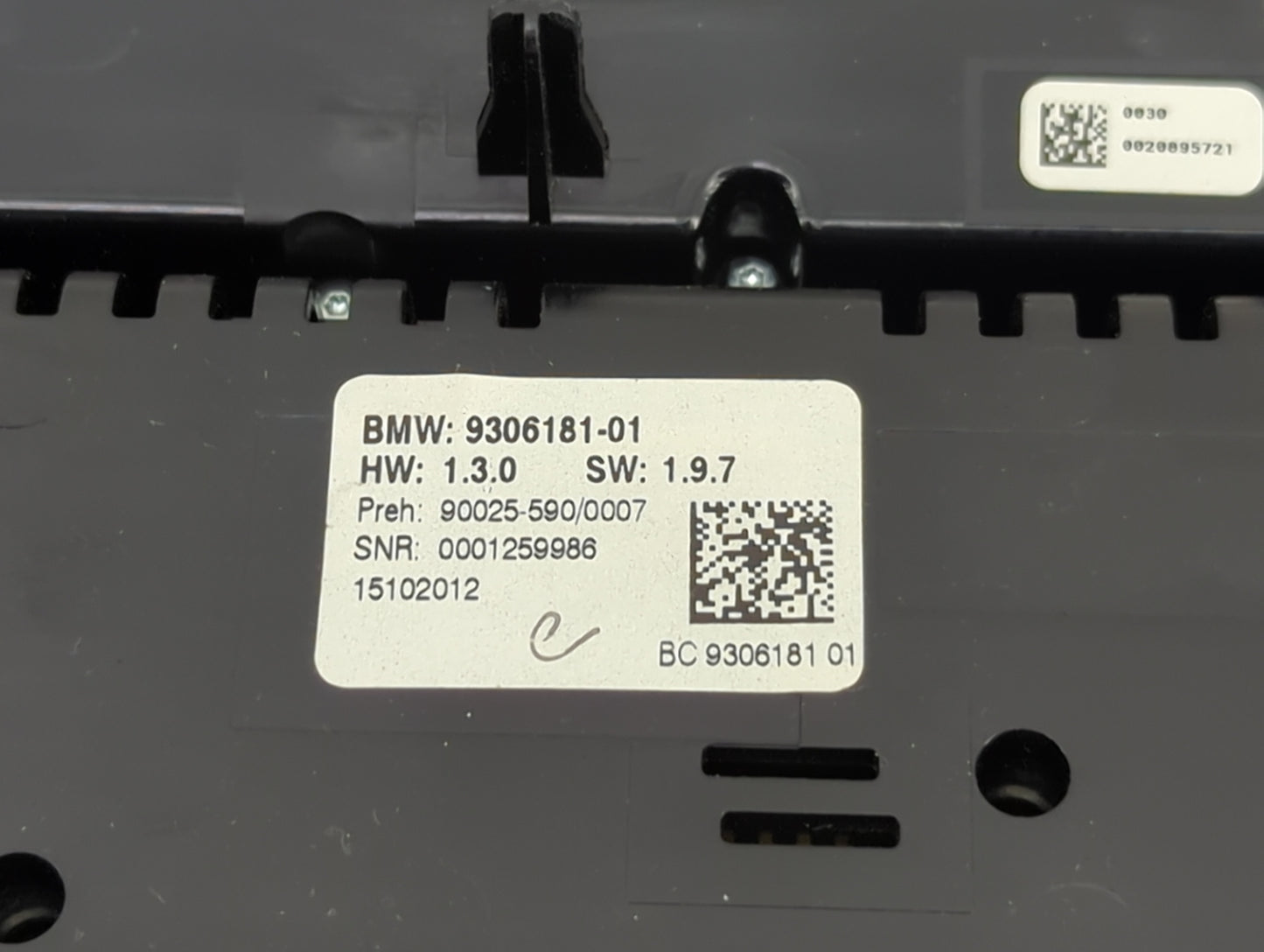 2011-2015 Bmw 740 Climate Control Module Temperature AC/Heater Replacement P/N:9306181-01 90025-590/0007 Fits OEM Used Auto