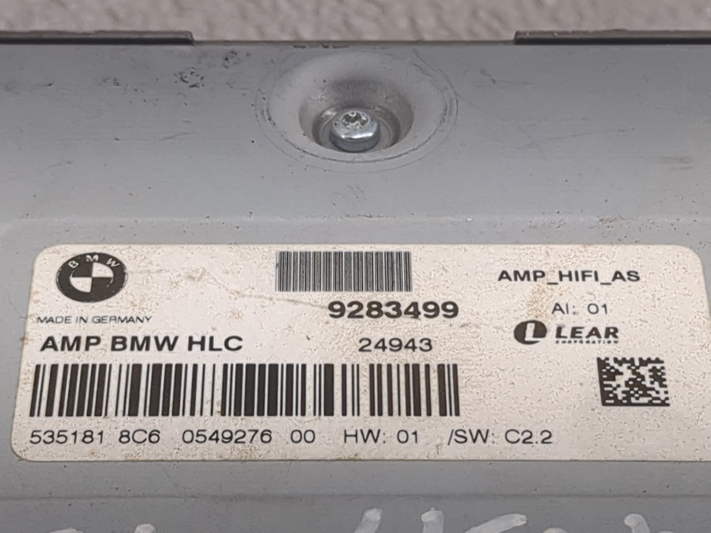 2012-2015 Bmw X1 Radio AM FM Cd Player Receiver Replacement P/N:9283499 535181, 24943 Fits Fits 2012 2013 2014 2015 OEM Used