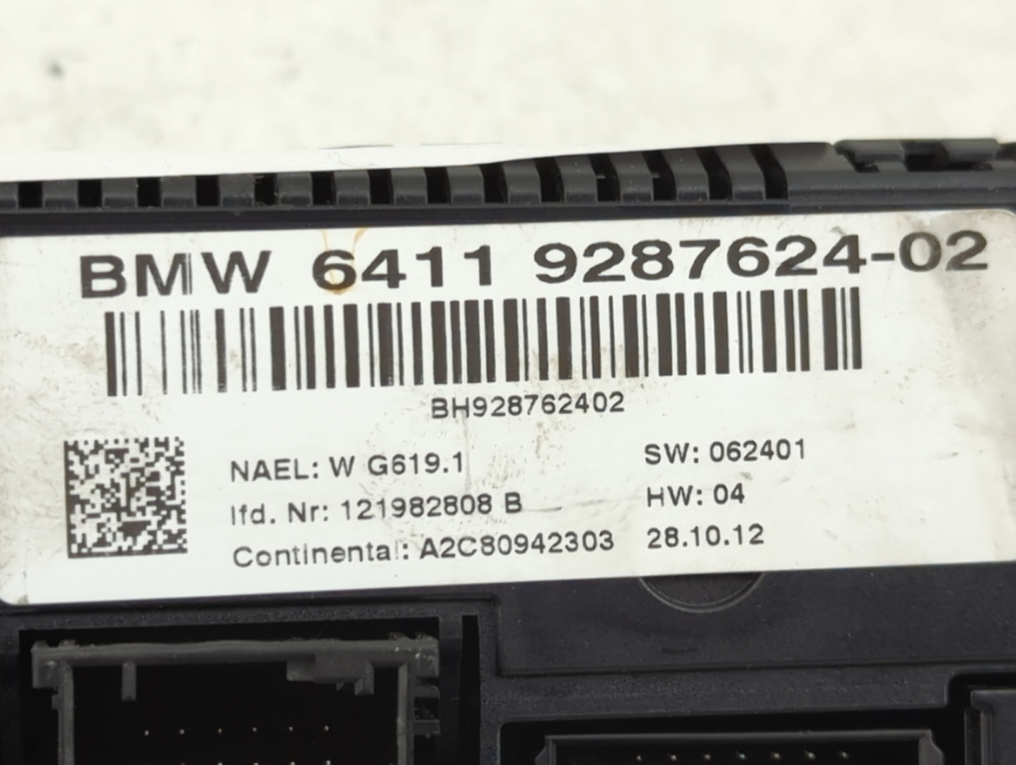 2012-2015 Bmw X1 Climate Control Module Temperature AC/Heater Replacement P/N:9287624-02 Fits Fits 2010 2011 2012 2013 2014