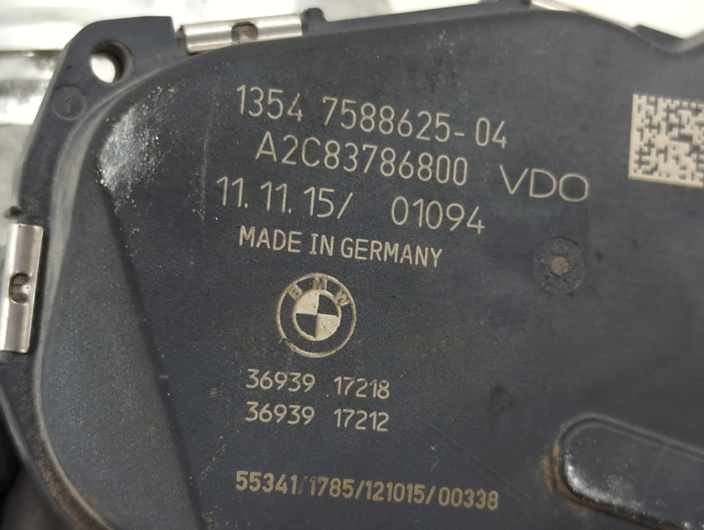 2013-2017 Bmw X3 Throttle Body P/N:7588625-04 A2C83786800 Fits Fits 2012 2013 2014 2015 2016 2017 2018 OEM Used Auto Parts -