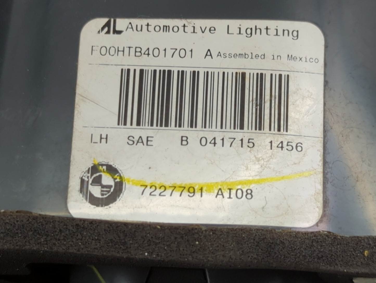 2011-2013 Bmw X5 Tail Light Assembly Driver Left OEM P/N:7227794 Fits Fits 2011 2012 2013 OEM Used Auto Parts - Oemusedautop