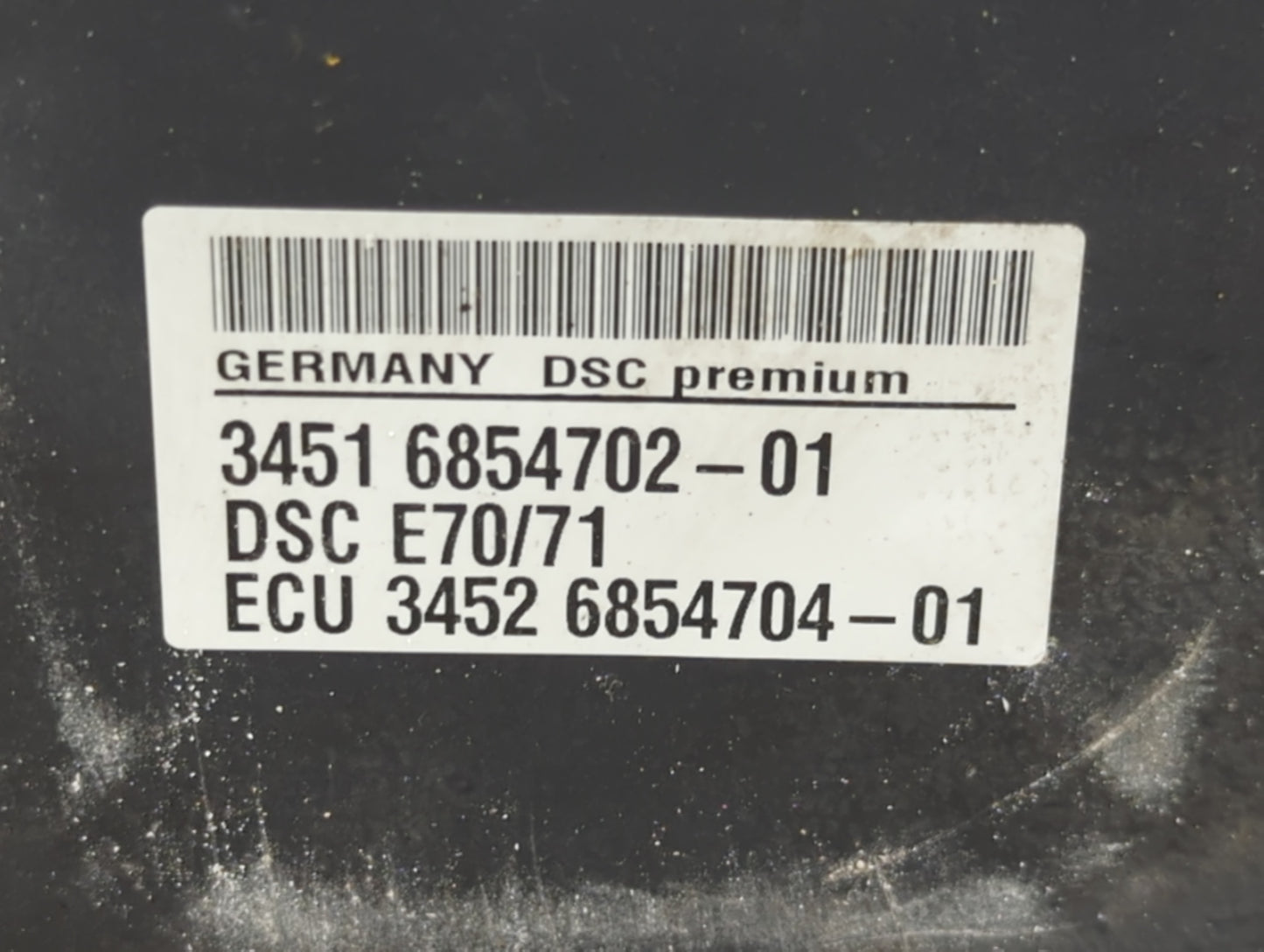 2007-2013 Bmw X5 ABS Pump Control Module Replacement P/N:3451 6854702-01 3452 6854704-01 Fits OEM Used Auto Parts - Oemuseda