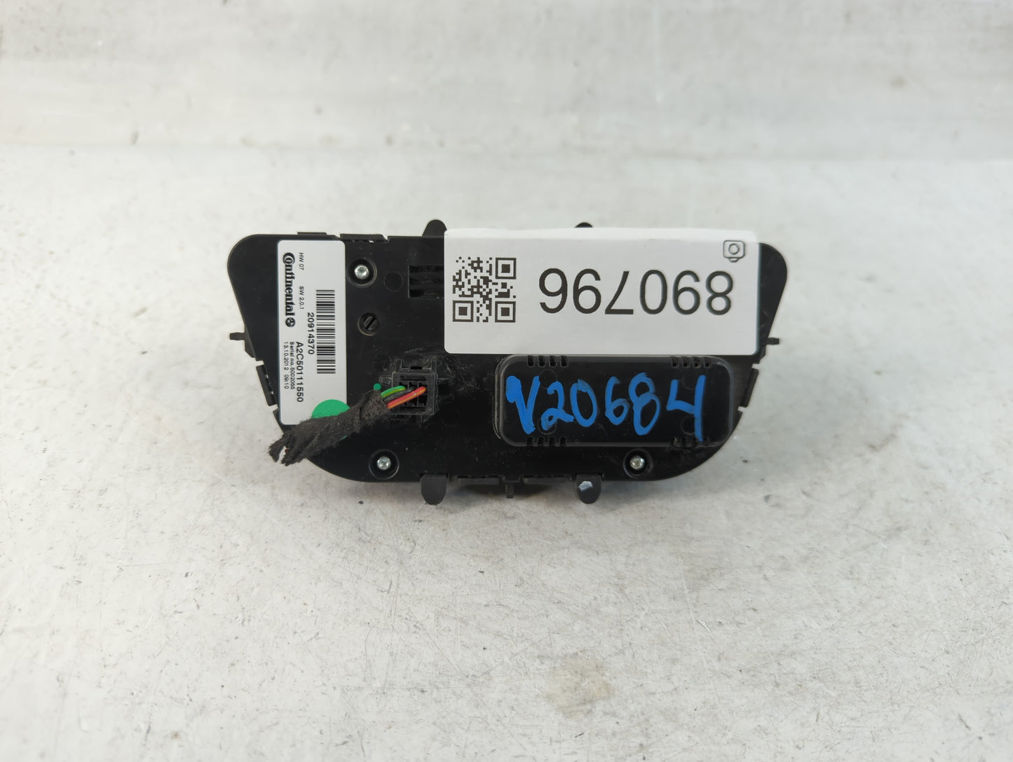 2007-2013 Bmw X5 Climate Control Module Temperature AC/Heater Replacement P/N:20914370 Fits OEM Used Auto Parts - Oemusedaut