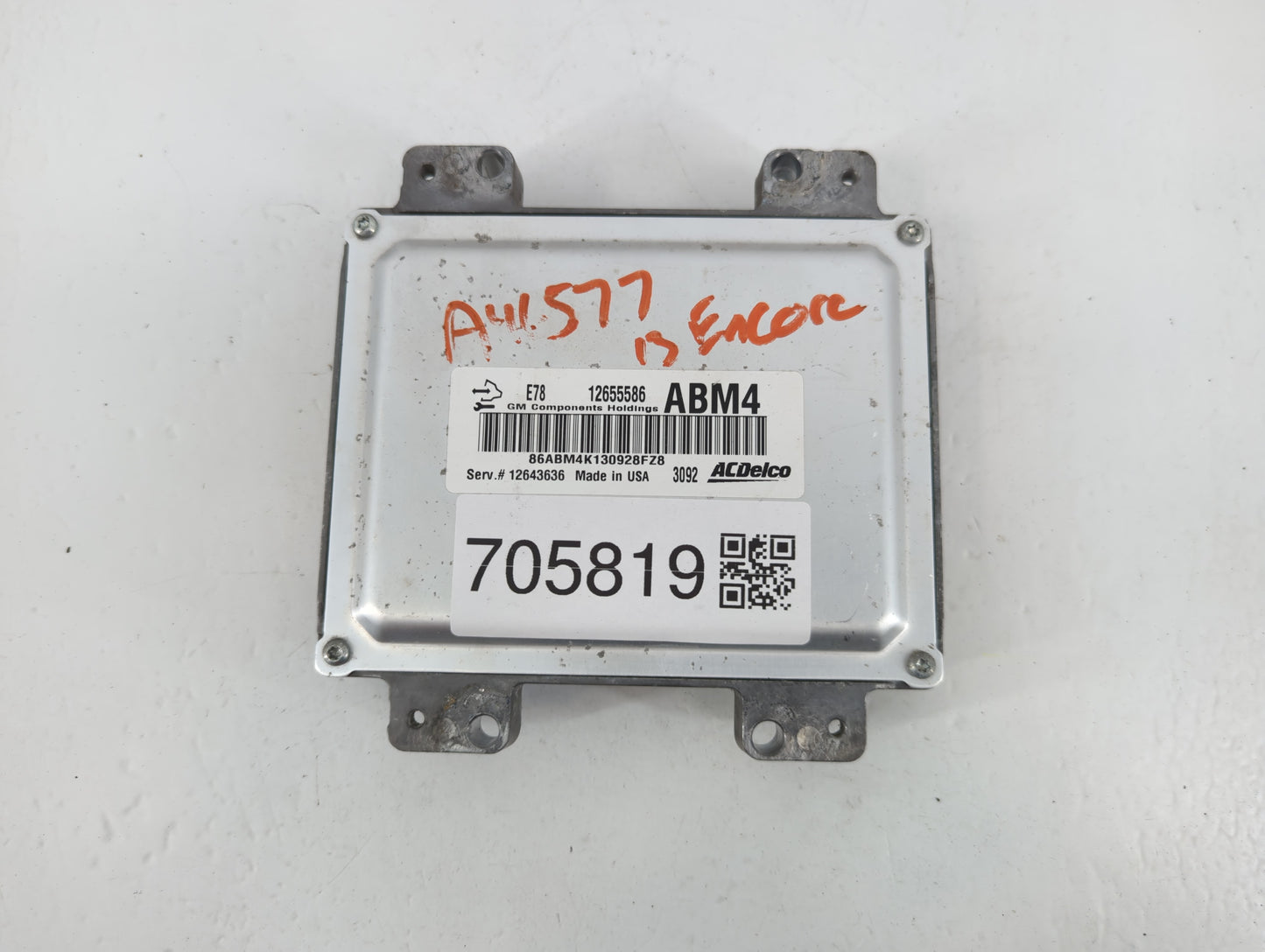 2013-2016 Buick Encore PCM Engine Control Computer ECU ECM PCU OEM P/N:12655586 12643636 Fits Fits 2011 2012 2013 2014 2015