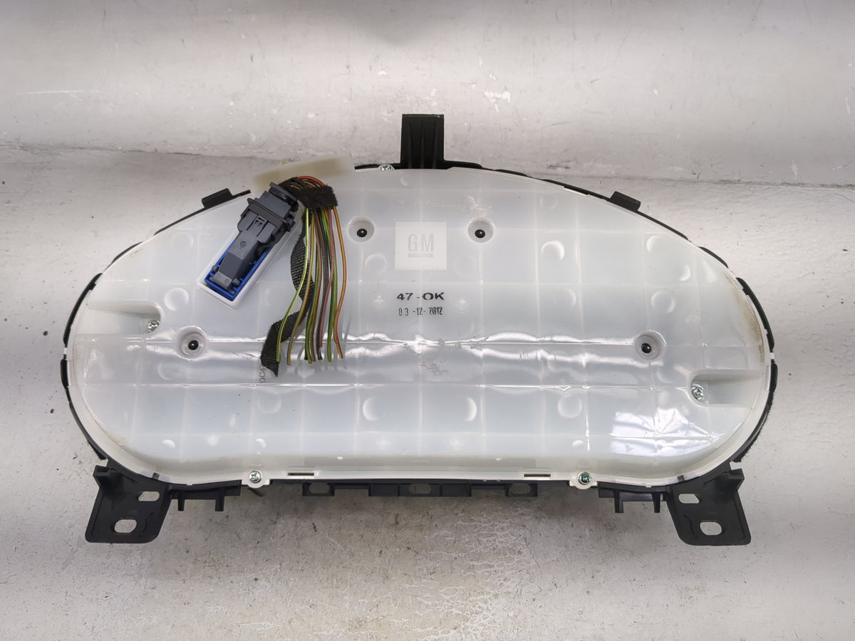 2013 Buick Verano Instrument Cluster Speedometer Gauges P/N:22978276 AD7B, 600775881 Miles:88K Fits OEM Used Auto Parts - Oe