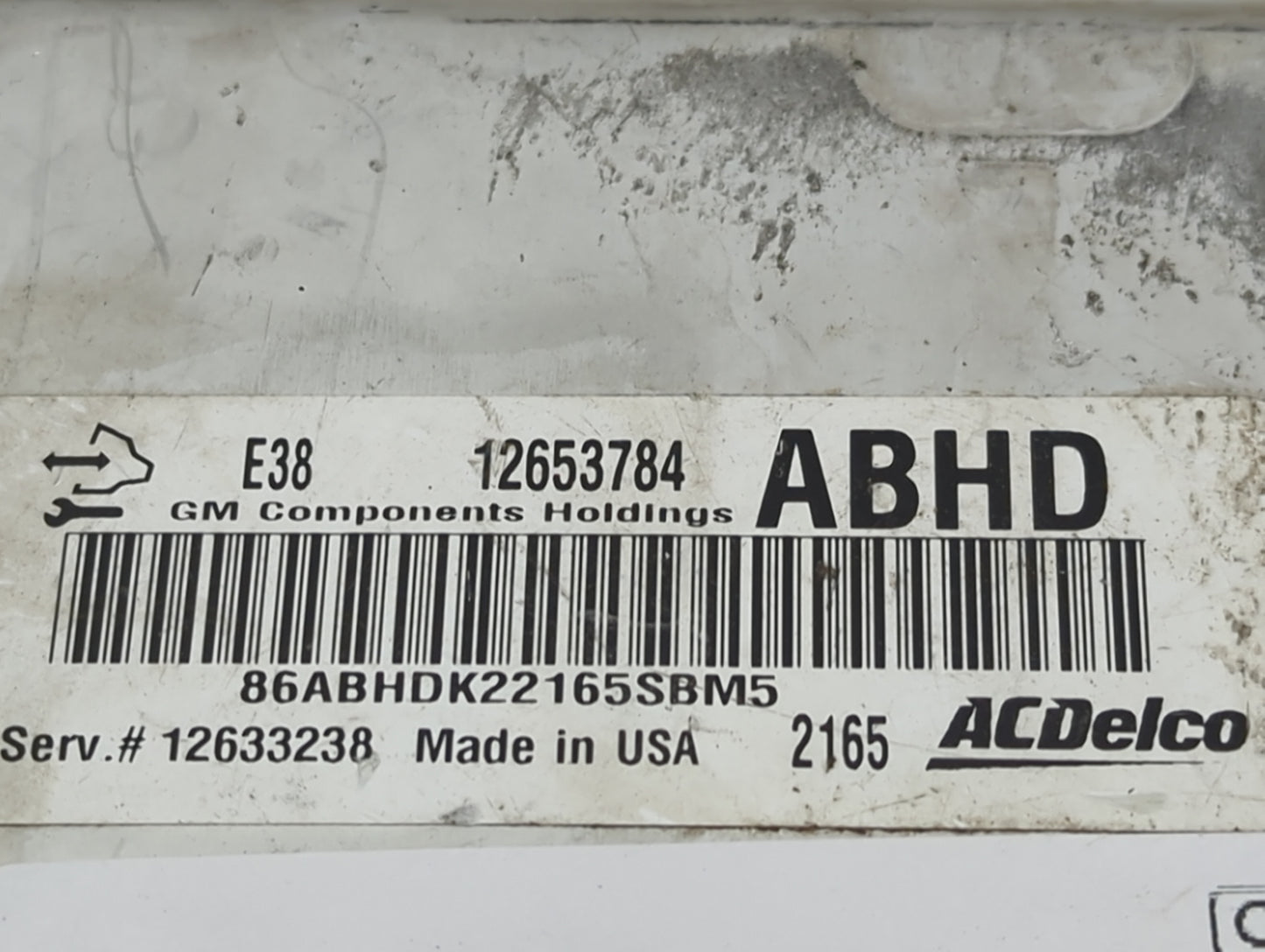 2010-2014 Cadillac Escalade Esv PCM Engine Control Computer ECU ECM PCU OEM P/N:12653784 12633238 Fits OEM Used Auto Parts -