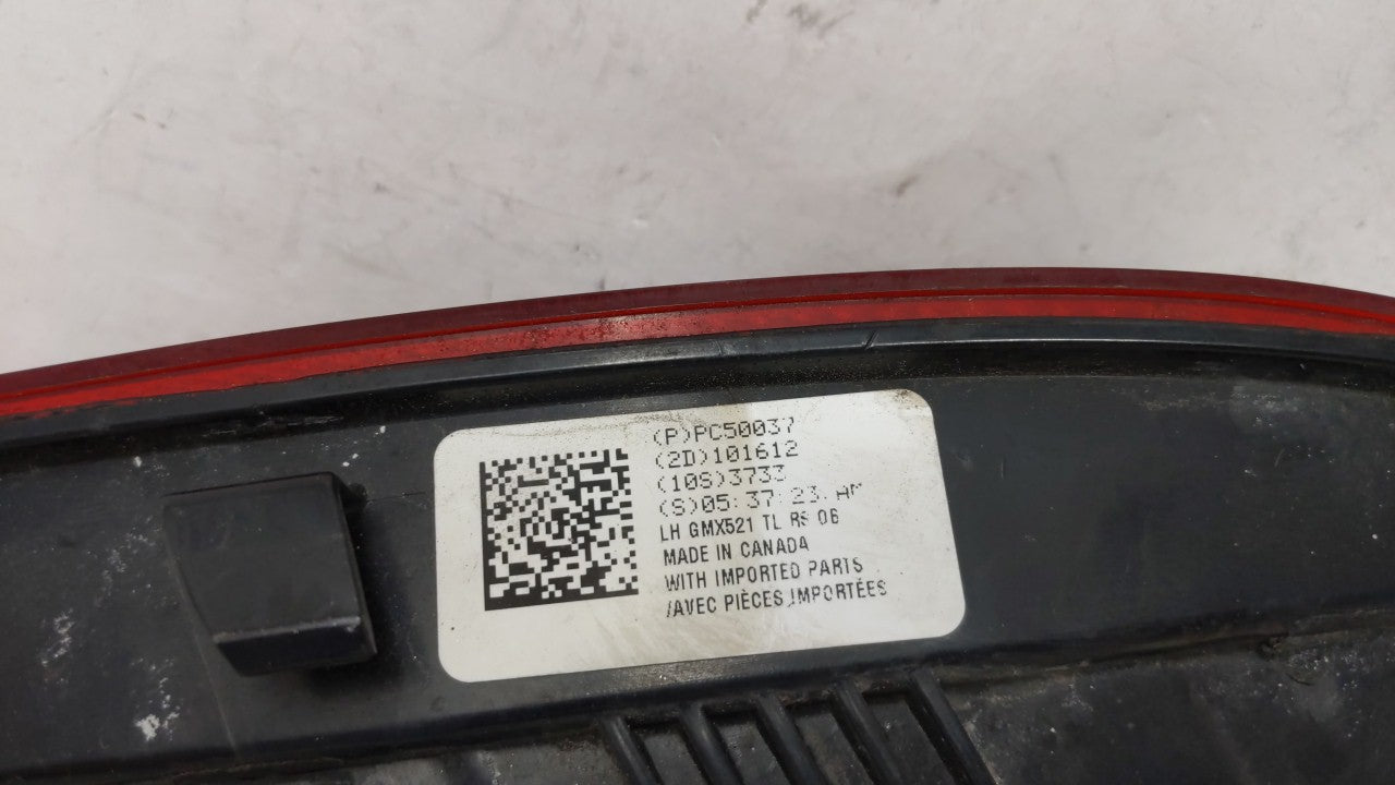 2010-2013 Chevrolet Camaro Tail Light Assembly Driver Left OEM P/N:PC50037 Fits Fits 2010 2011 2012 2013 OEM Used Auto Parts