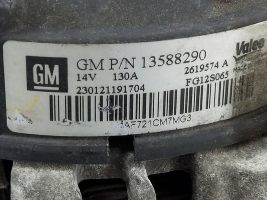 2012-2016 Chevrolet Cruze Alternator Replacement Generator Charging Assembly Engine OEM P/N:13588290 Fits OEM Used Auto Parts