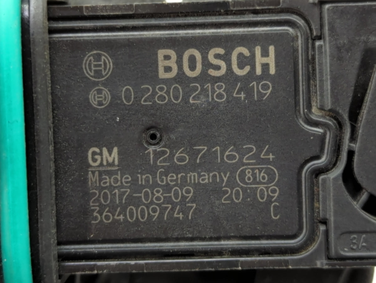 2012-2019 Chevrolet Cruze Mass Air Flow Meter Maf Sensor 1432642 - Oemusedautoparts1.com
