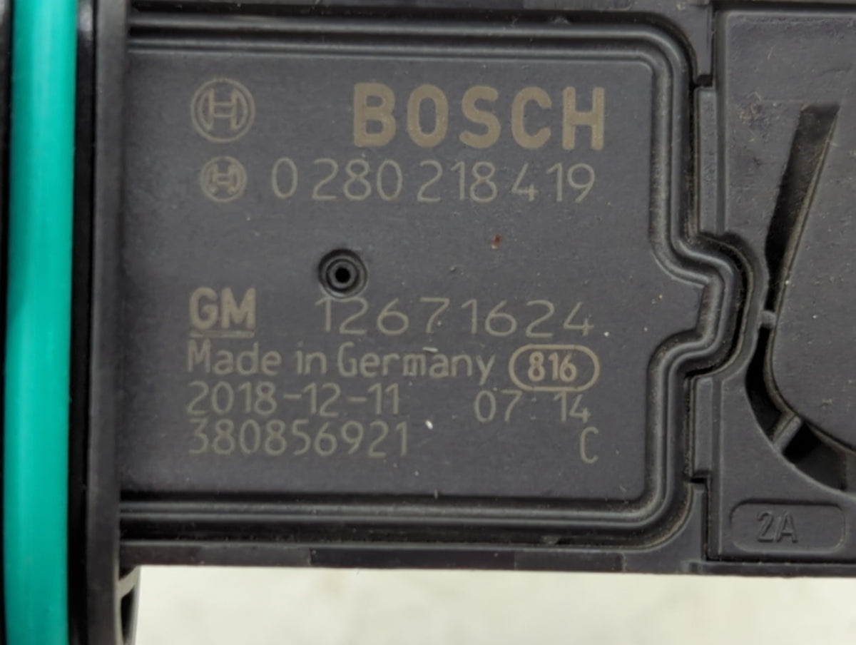 2012-2019 Chevrolet Cruze Mass Air Flow Meter Maf Sensor 1432952 - Oemusedautoparts1.com