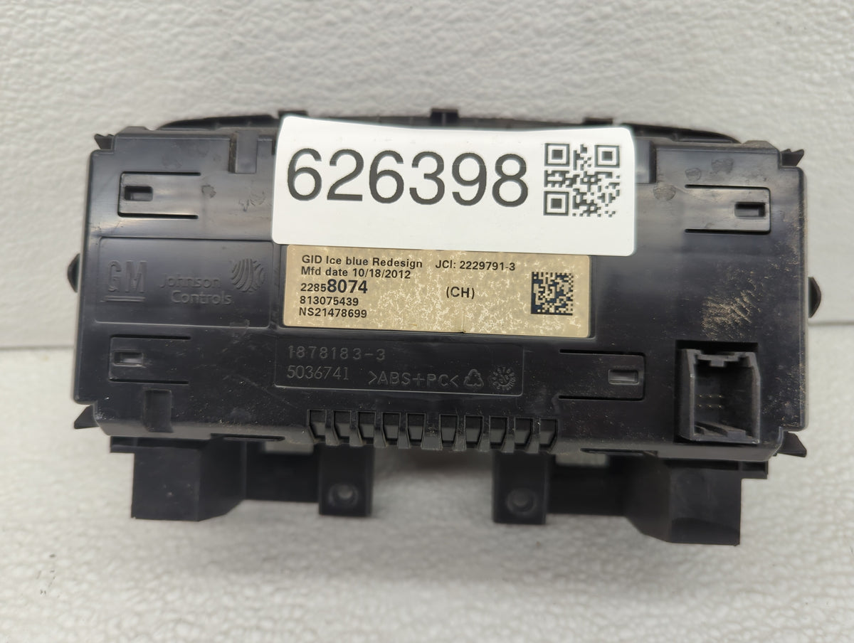 Chevrolet Cruze Information Radio Display Screen 626398 - Oemusedautoparts1.com