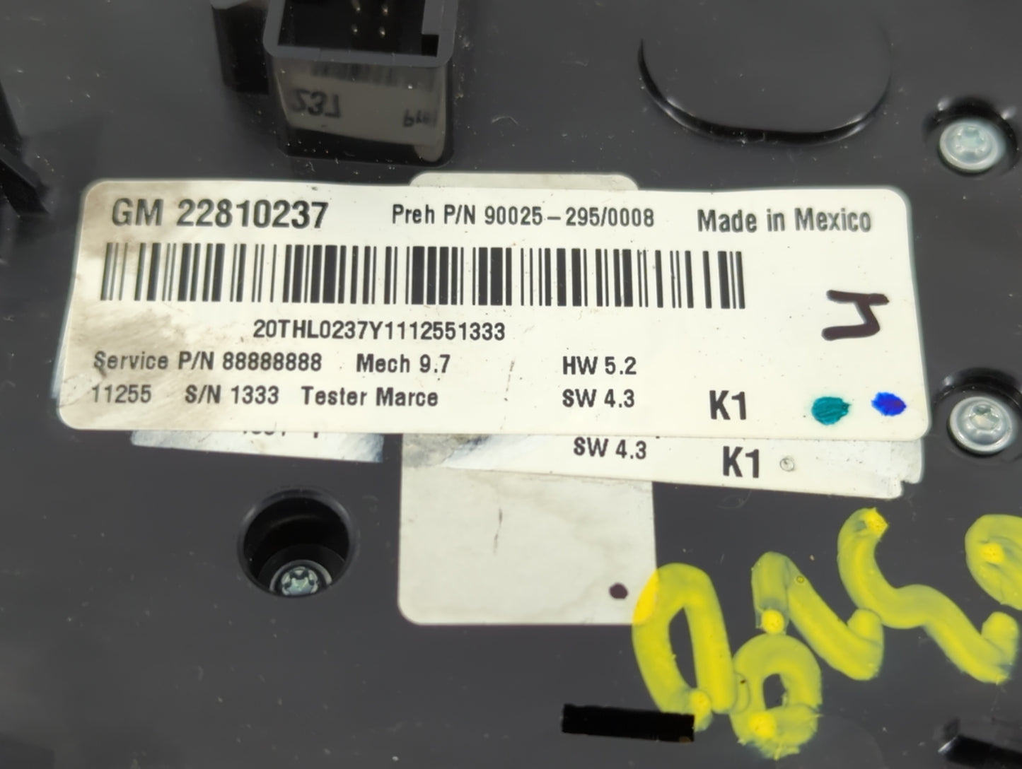 2013 Chevrolet Equinox Climate Control Module Temperature AC/Heater Replacement P/N:90025-295 22810237 Fits OEM Used Auto Pa