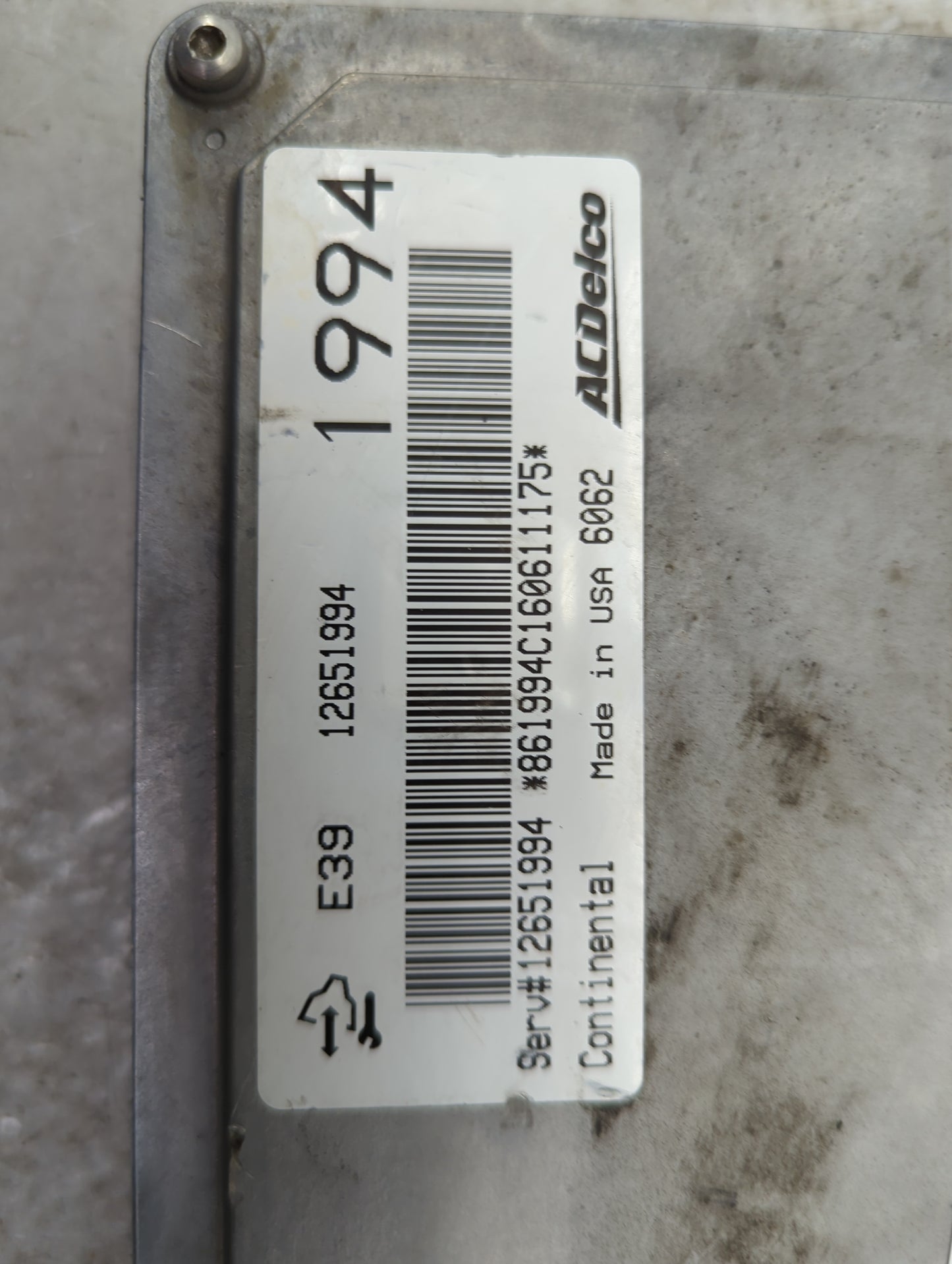 2012-2016 Chevrolet Impala PCM Engine Control Computer ECU ECM PCU OEM P/N:12651994 Fits Fits 2012 2013 2014 2015 2016 OEM U