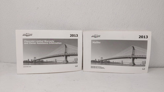 2013 Chevrolet Malibu Owners Manual Book Guide OEM Used Auto Parts