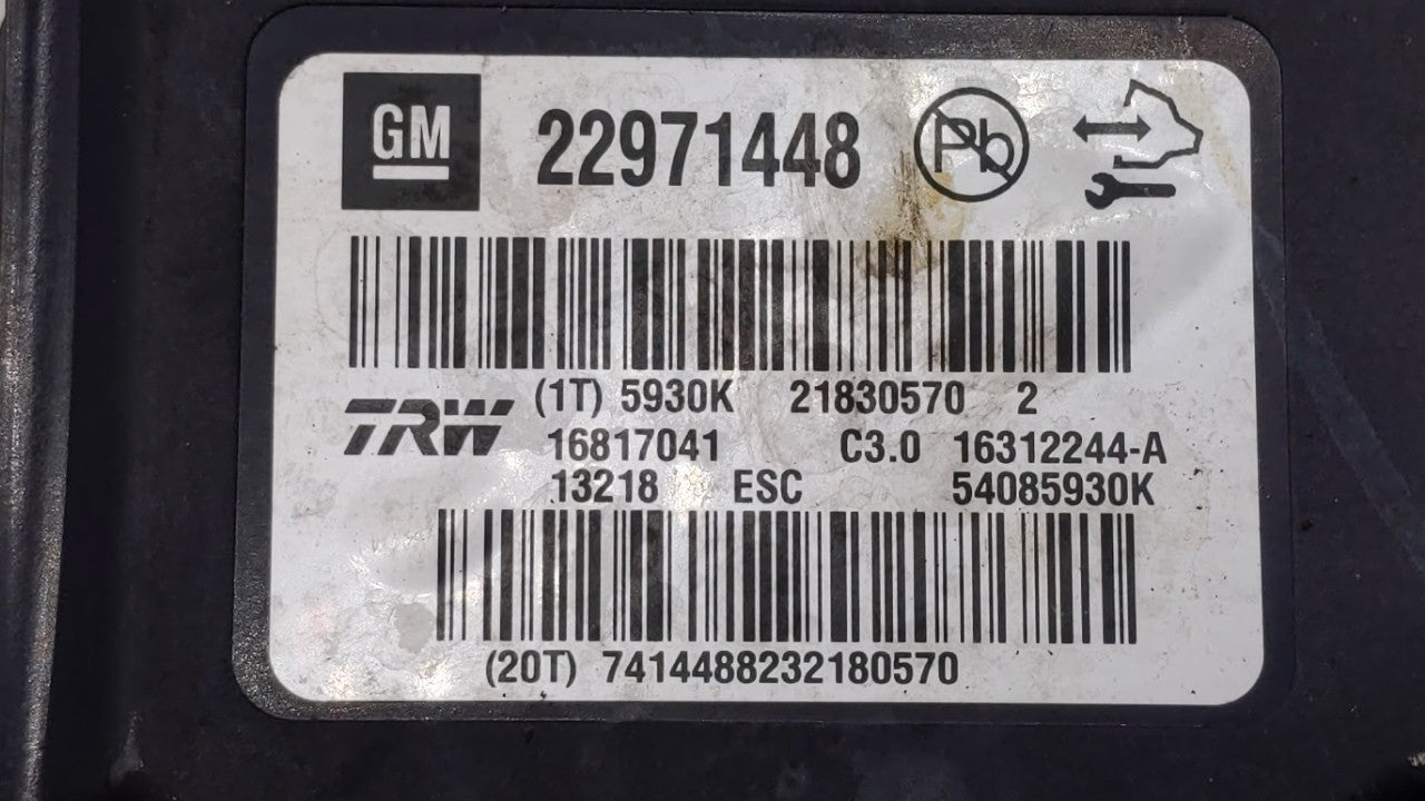 2013-2016 Chevrolet Malibu ABS Pump Control Module Replacement P/N:22815252 22888646, 22863598 Fits Fits 2012 2013 2014 2015