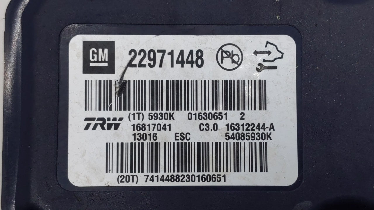 2013-2016 Chevrolet Malibu ABS Pump Control Module Replacement P/N:22863598 22971448 Fits Fits 2012 2013 2014 2015 2016 OEM