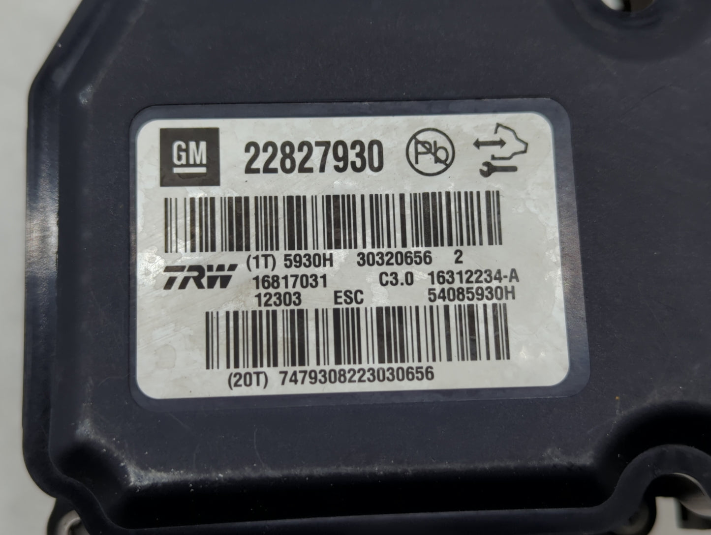 2013-2016 Chevrolet Malibu ABS Pump Control Module Replacement P/N:22973923 22827930, 22888501 Fits Fits 2012 2013 2014 2015