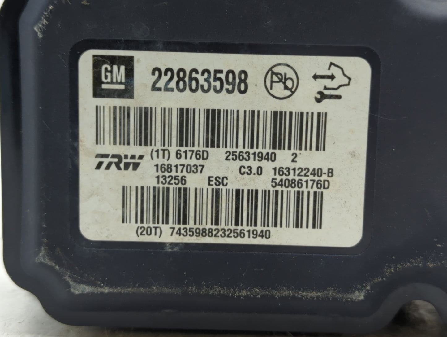 2013-2016 Chevrolet Malibu ABS Pump Control Module Replacement P/N:22973923 22827930, 22888501 Fits Fits 2012 2013 2014 2015