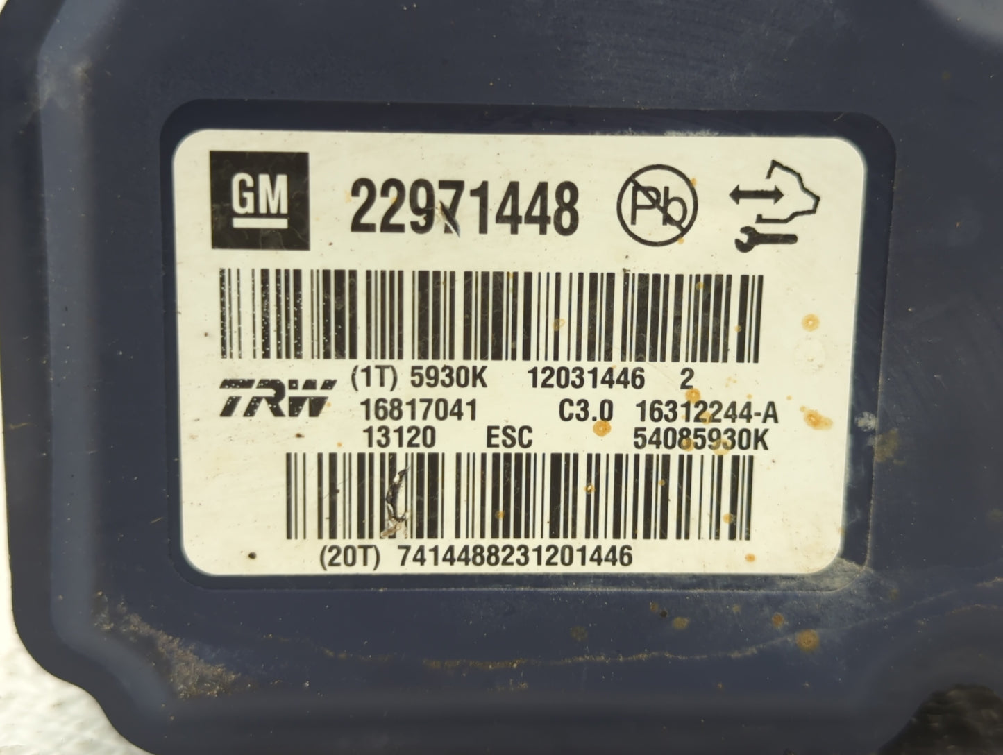 2013-2016 Chevrolet Malibu ABS Pump Control Module Replacement P/N:22863598 22973923, 22815252 Fits Fits 2012 2013 2014 2015
