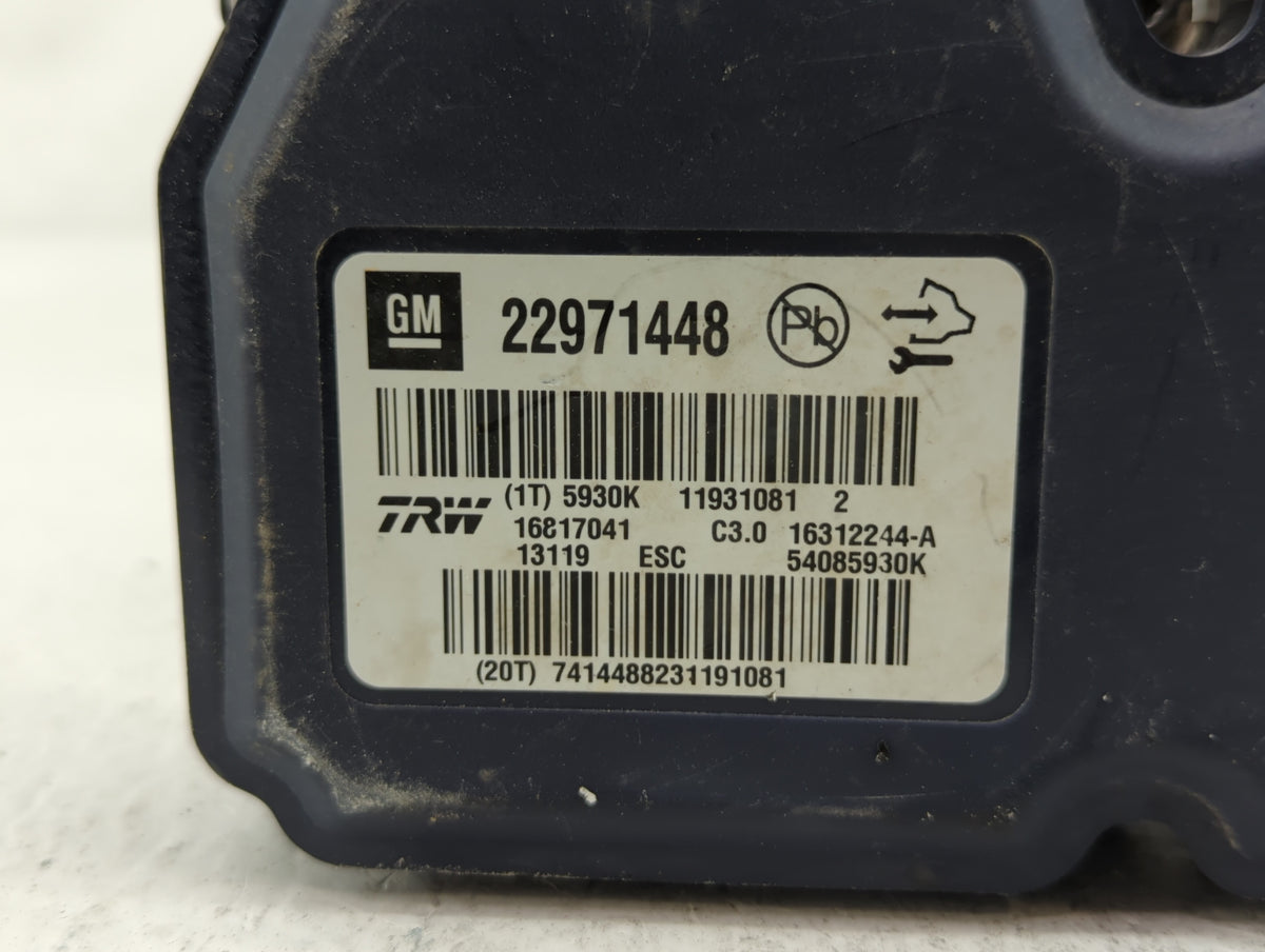 2013-2016 Chevrolet Malibu Anti-Lock Brake ABS Pump Module Actuator OEM P/N:22863598 25867265 Fits Fits 2012 2013 2014 2015