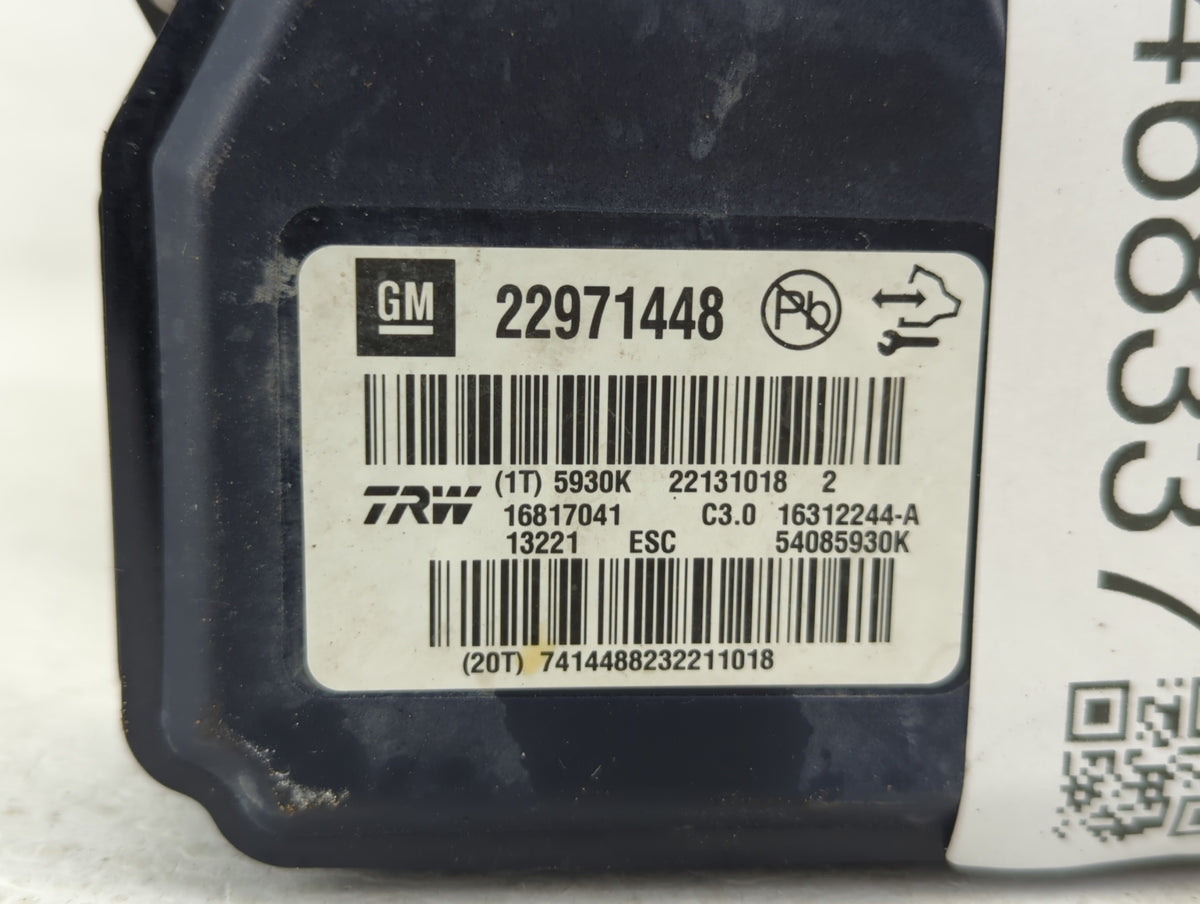 2013-2016 Chevrolet Malibu Anti-Lock Brake ABS Pump Module Actuator OEM P/N:22971448 22863598 Fits Fits 2012 2013 2014 2015