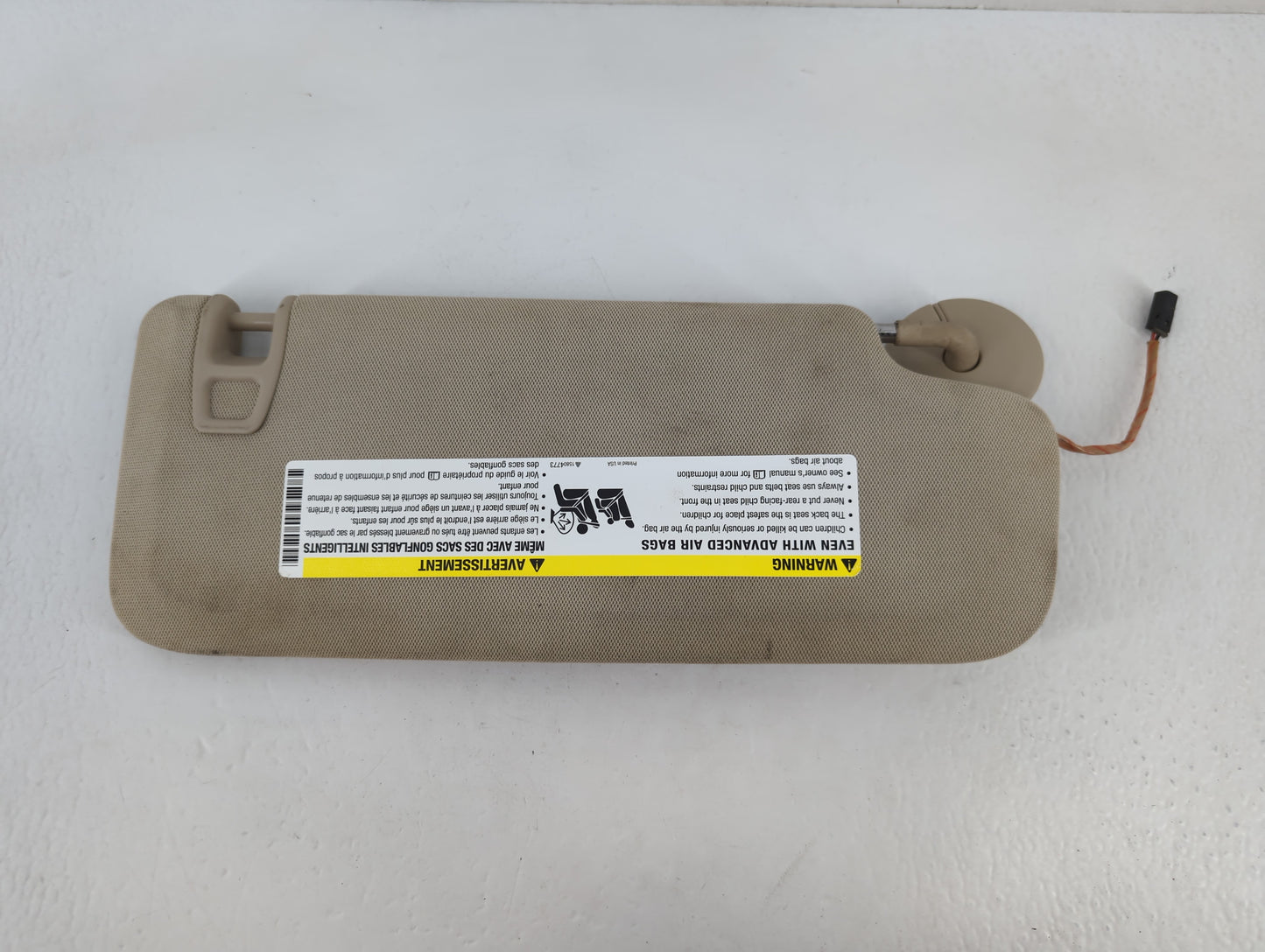 2013-2016 Chevrolet Malibu Sun Visor Shade Replacement Driver Left Mirror Fits Fits 2013 2014 2015 2016 OEM Used Auto Parts