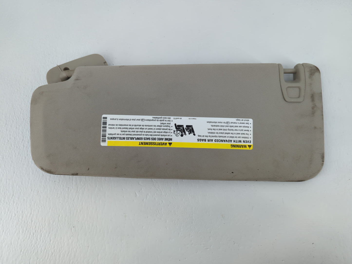 2007-2013 Chevrolet Silverado 1500 Sun Visor Shade Replacement Driver Left Mirror Fits OEM Used Auto Parts - Oemusedautopart