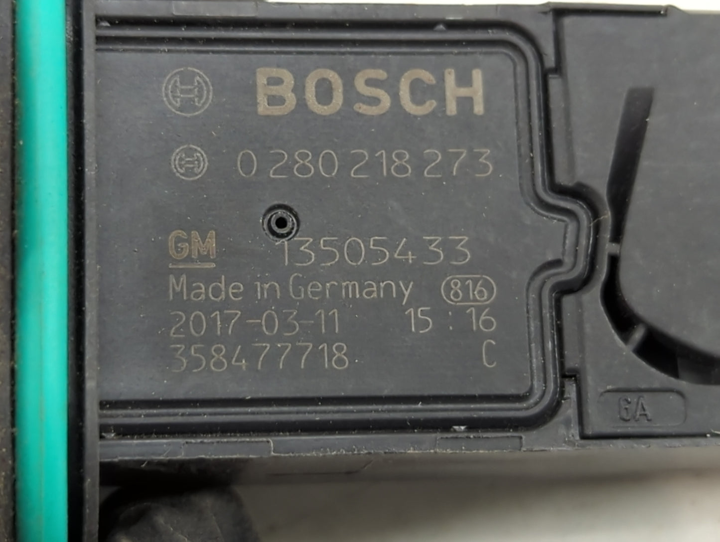 2012-2019 Chevrolet Sonic Mass Air Flow Meter Maf 1489682 - Oemusedautoparts1.com