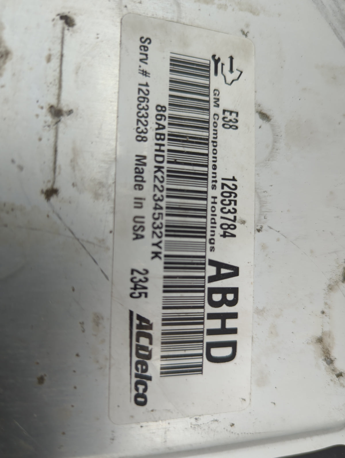 2010-2014 Chevrolet Suburban PCM Engine Control Computer ECU ECM PCU OEM P/N:12653784 12633238 Fits OEM Used Auto Parts - Oe
