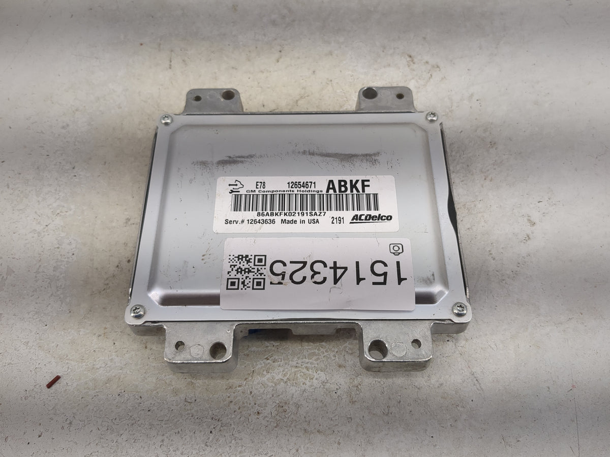 2011-2015 Chevrolet Volt PCM Engine Control Computer ECU ECM PCU OEM P/N:12654671 12643636 Fits Fits 2011 2012 2013 2014 201