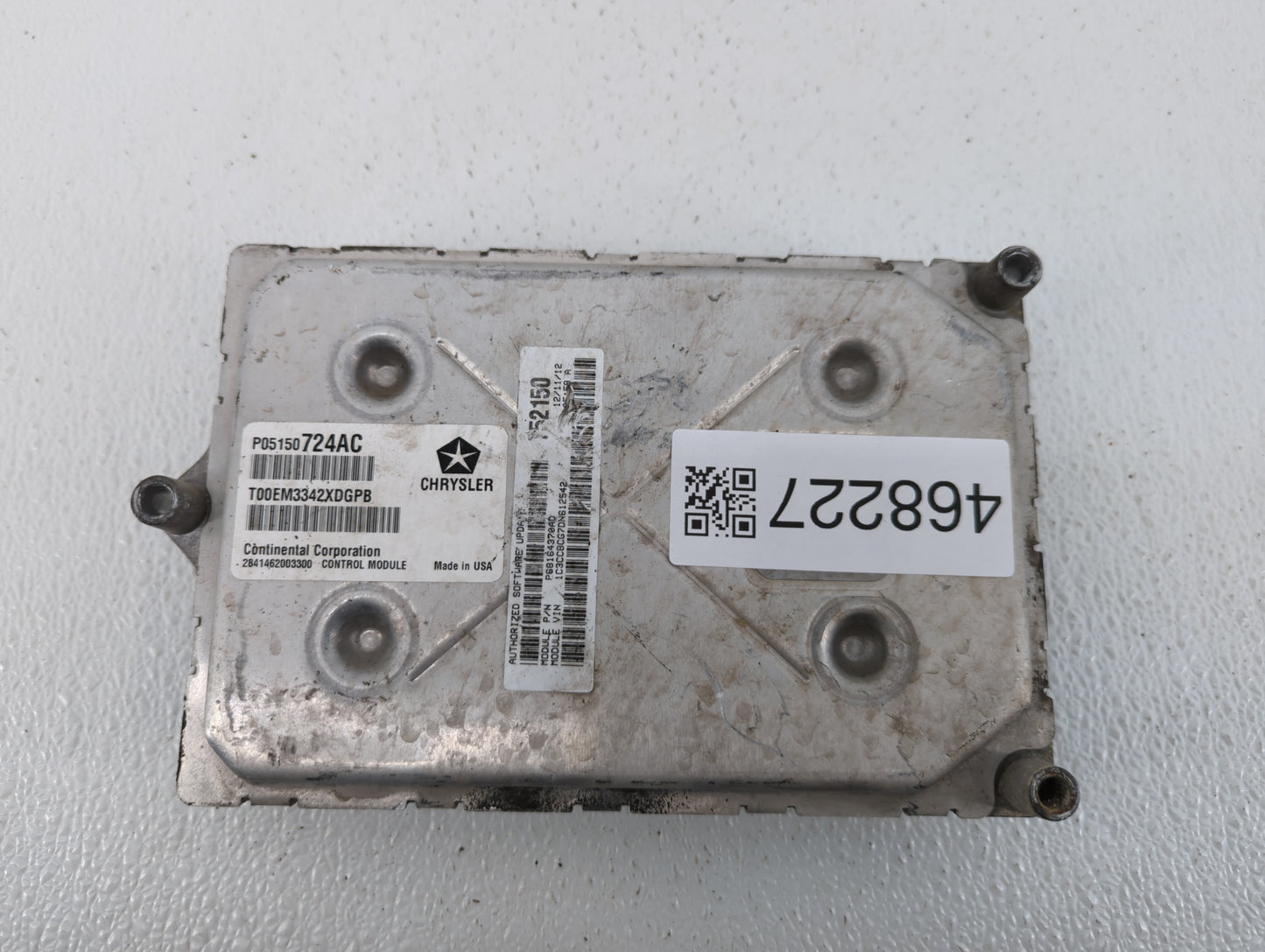 2013 Chrysler 200 PCM Engine Control Computer ECU ECM PCU OEM P/N:P05150724AC P68164370AE, P051507603AB, P68164370AD Fits OE