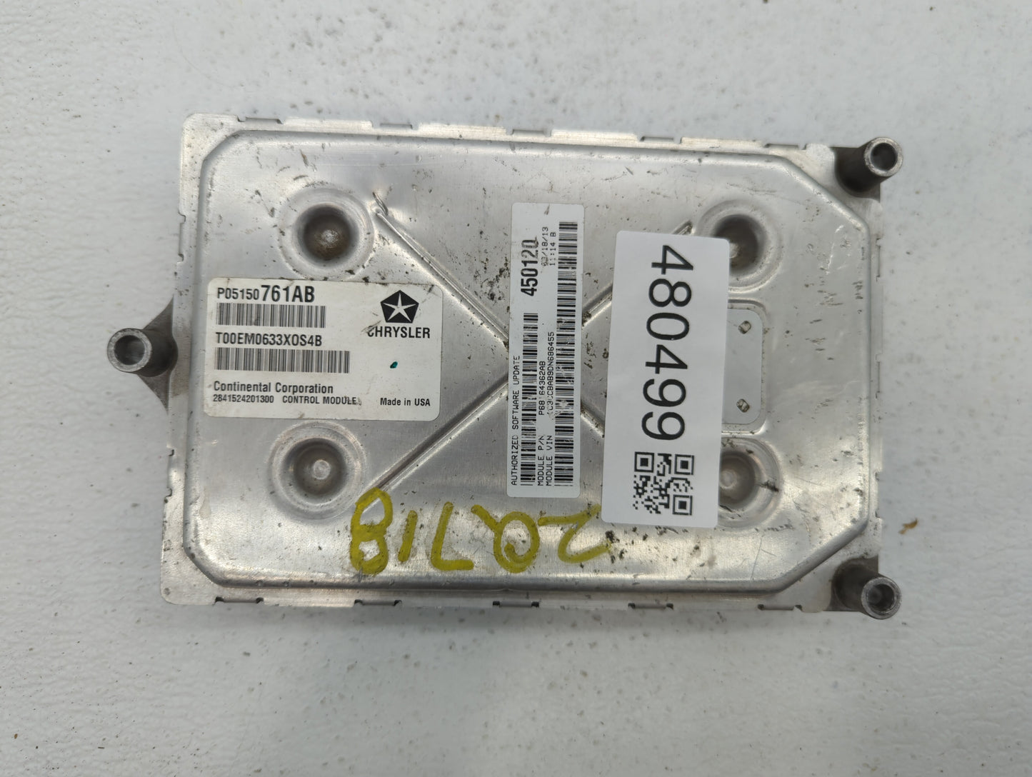 2013 Chrysler 200 PCM Engine Control Computer ECU ECM PCU OEM P/N:P05150761AB 39199-2G051, P05150763AB, P68164361AB Fits OEM
