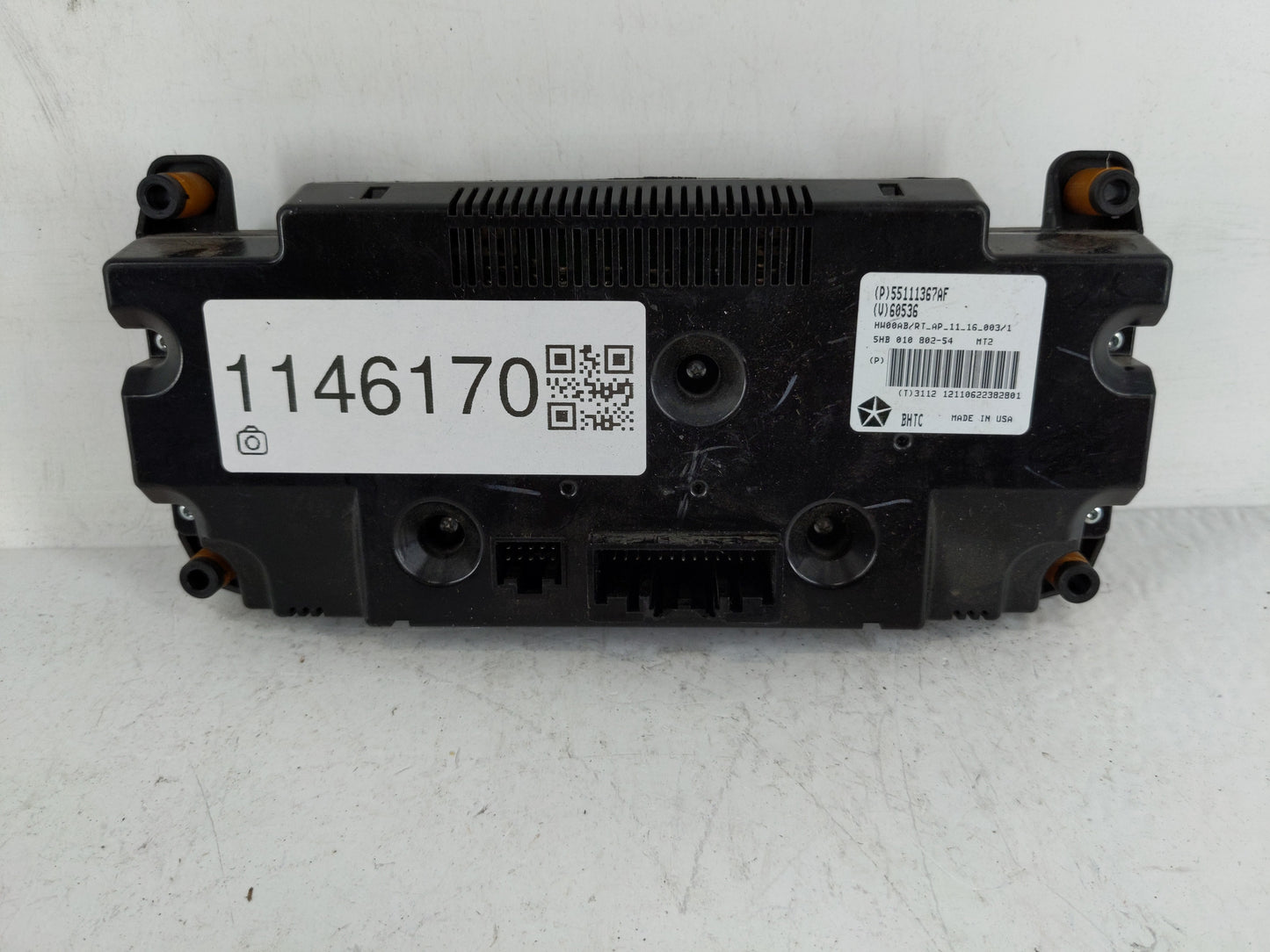 2011-2016 Chrysler Town & Country Climate Control Module Temperature AC/Heater Replacement P/N:55111367AF Fits OEM Used Auto