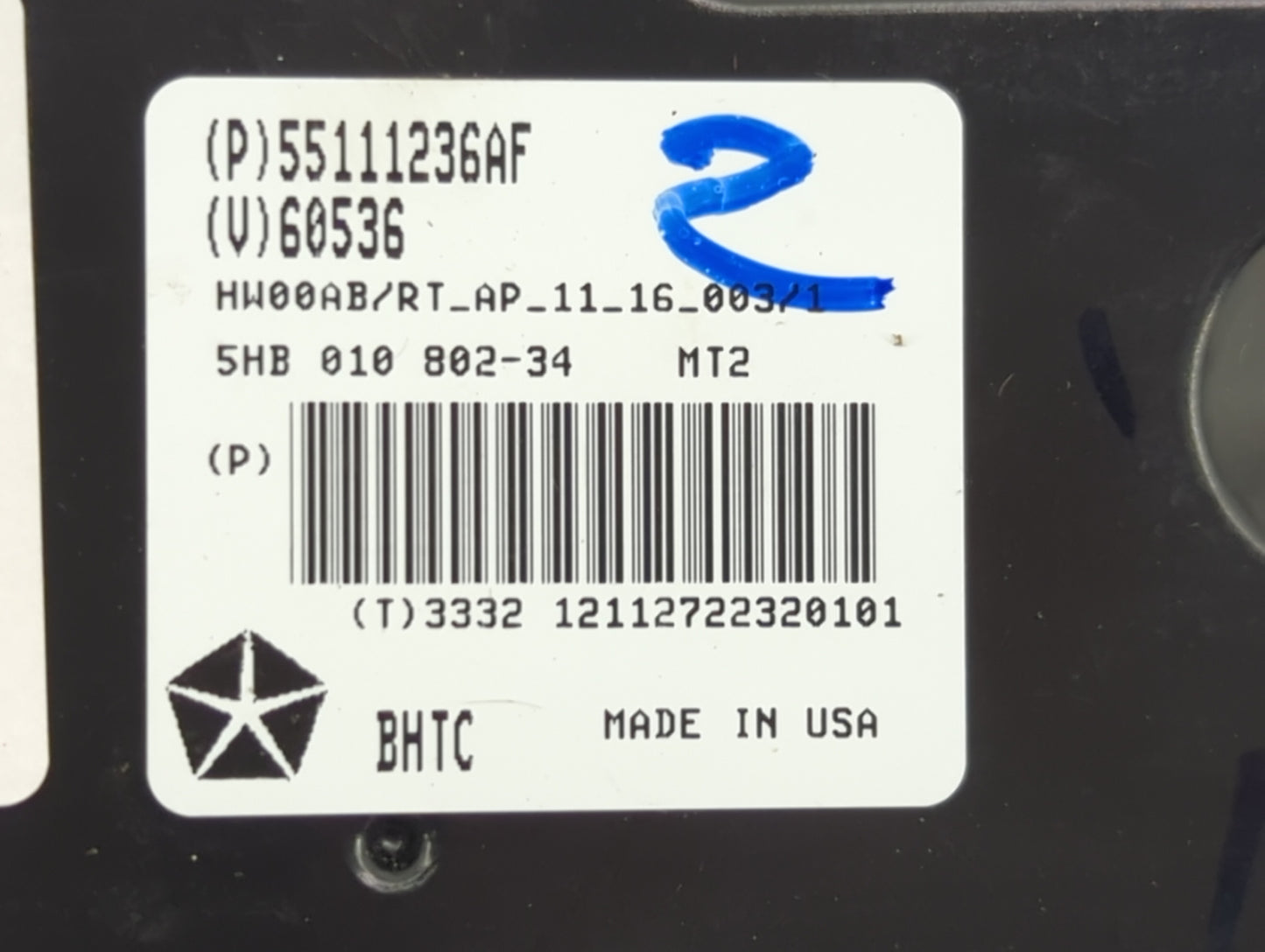 2011-2016 Chrysler Town & Country Climate Control Module Temperature AC/Heater Replacement P/N:55111236AF Fits OEM Used Auto