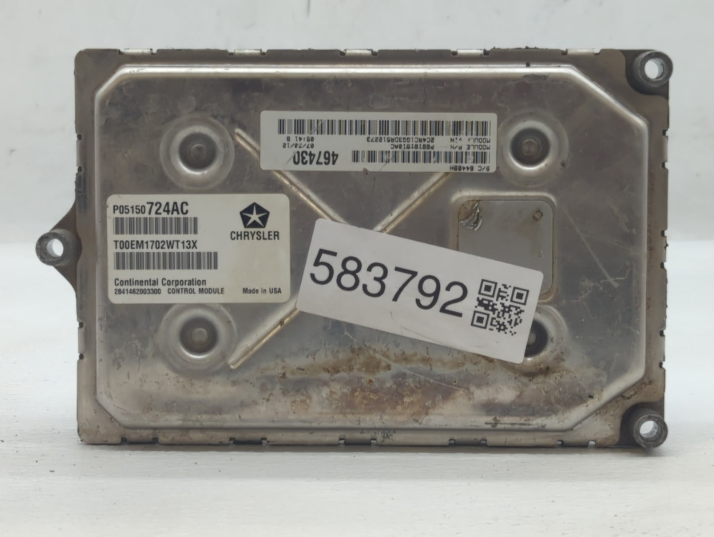 2013 Chrysler Town & Country PCM Engine Control Computer ECU ECM PCU OEM Fits OEM Used Auto Parts - Oemusedautoparts1.com