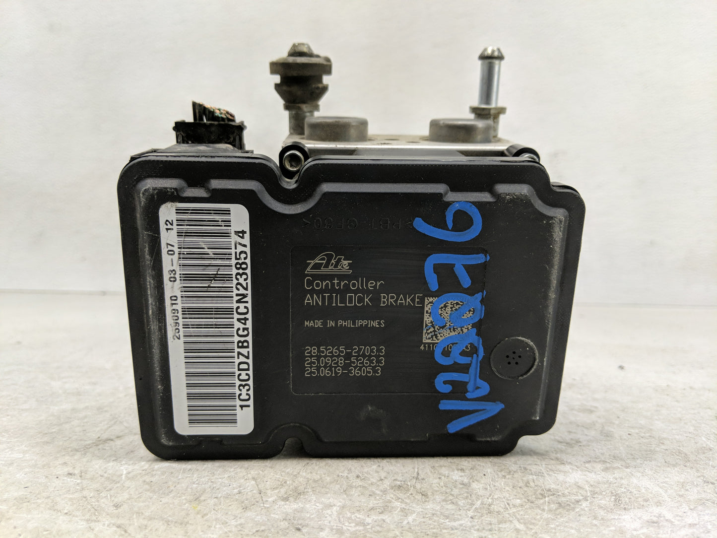 2011-2014 Dodge Avenger ABS Pump Control Module Replacement P/N:P68148760AA Fits Fits 2010 2011 2012 2013 2014 OEM Used Auto