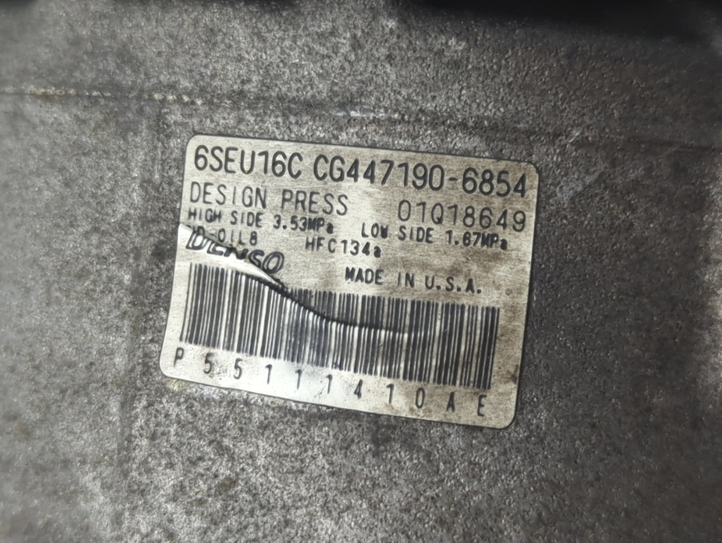 2012-2014 Dodge Avenger Air Conditioning A/c Ac Compressor Oem - Oemusedautoparts1.com