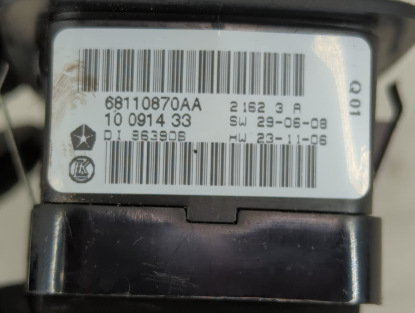 2013 Dodge Caravan Master Power Window Switch Replacement Driver Side Left P/N:68110870AA Fits Fits 2012 2014 2015 2016 OEM