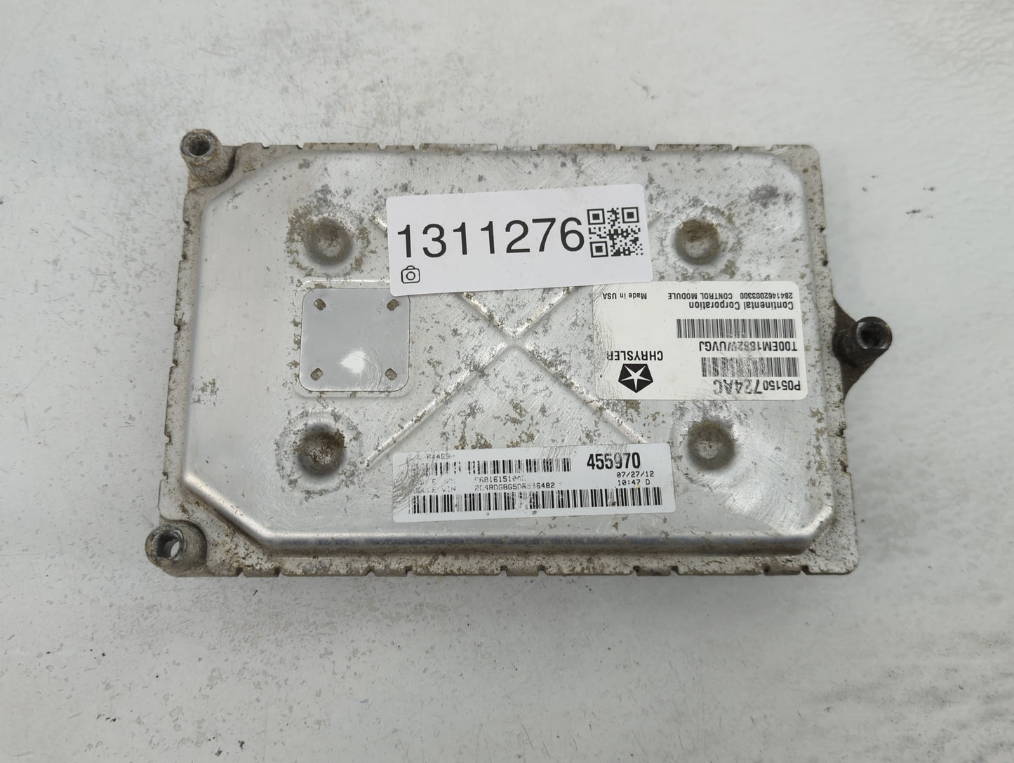 2013 Dodge Caravan PCM Engine Control Computer ECU ECM PCU OEM P/N:05150724AC Fits OEM Used Auto Parts - Oemusedautoparts1.c