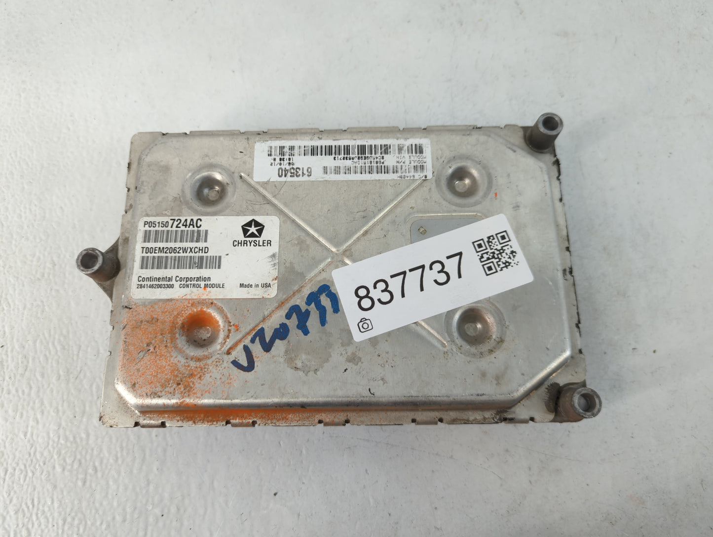 2013 Dodge Caravan PCM Engine Control Computer ECU ECM PCU OEM P/N:P05150724AC Fits OEM Used Auto Parts - Oemusedautoparts1.