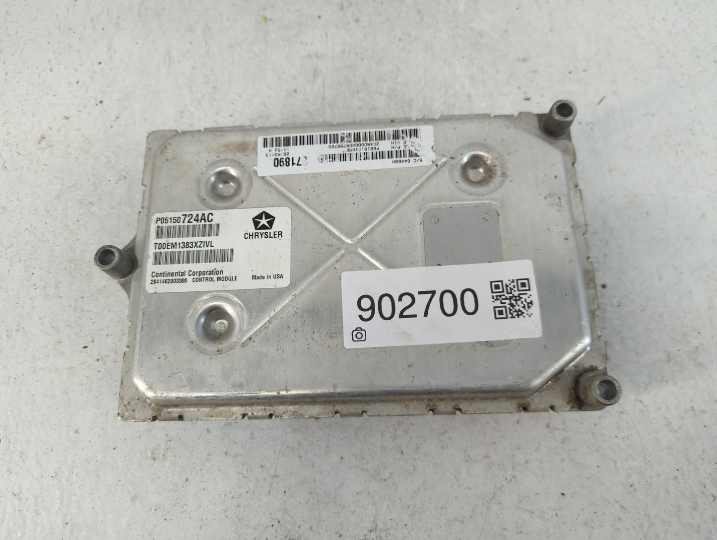 2013 Dodge Caravan PCM Engine Control Computer ECU ECM PCU OEM P/N:P05150724AC Fits OEM Used Auto Parts - Oemusedautoparts1.